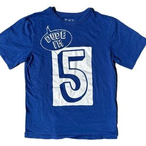 Children’s Place Boys 5th Birthday  Tee Shirt Size 7/8